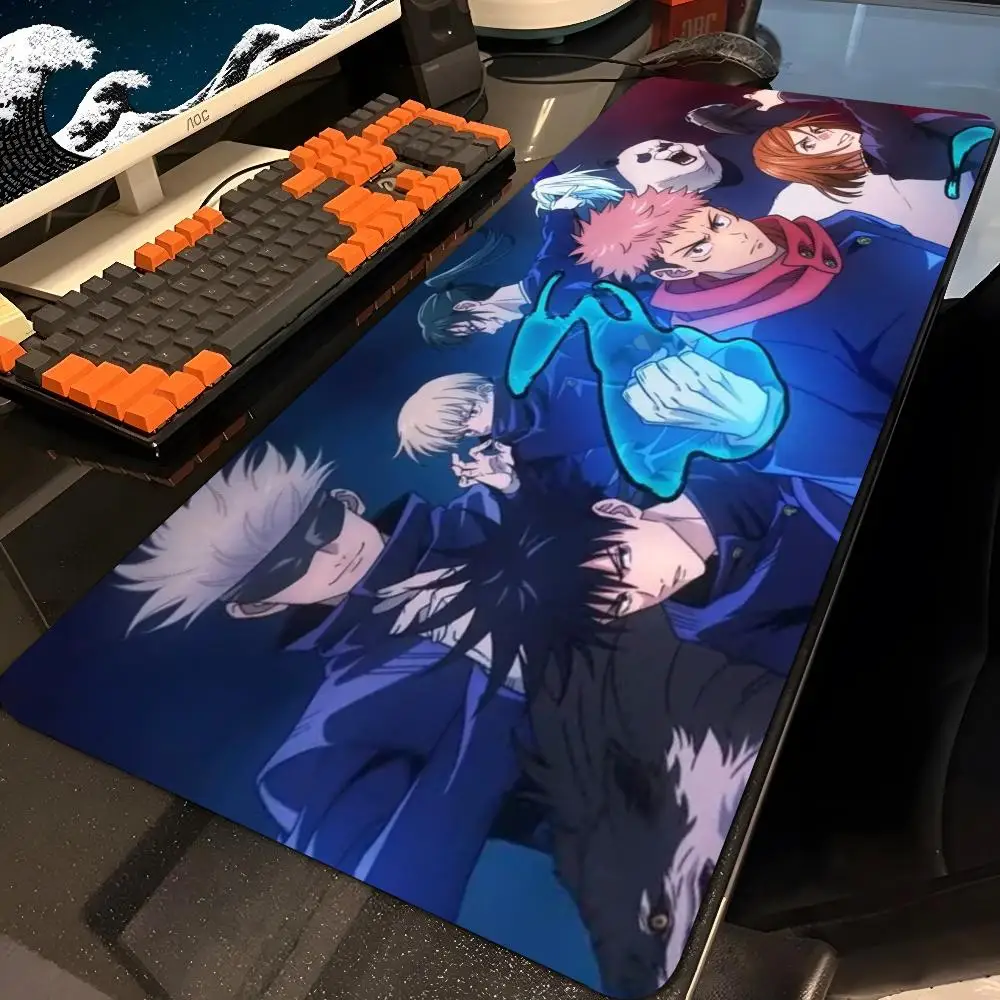 ujutsu Kaisen Satoru Gojo Mouse Pad Large Gaming Pad XXL Desk Mat Non Slip Double Sided PU Game Computer Leather Keyboard Mat