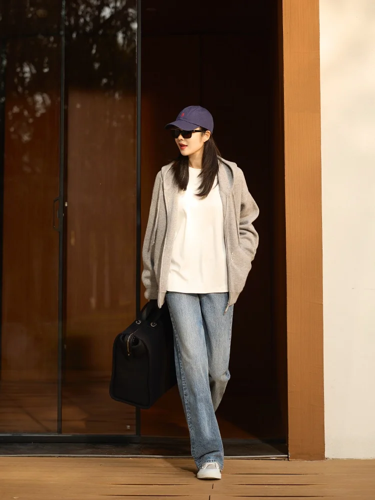 

Длинные бархатные хлопковые прямые джинсы со снежинками, женские хлопковые джинсовые брюки с талией от COLIN WANG