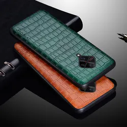 Luxury Crocodile Leather Case For Vivo V17 S1 Pro Y9S Premium Slim Fit Protective Back Cover for vivo s1 pro v17 y9s phone case