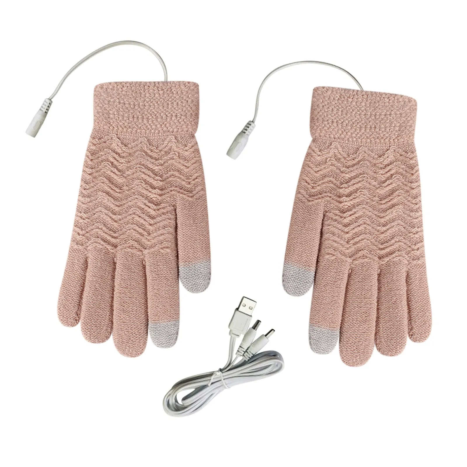 USB Electric Heating Gloves Women Warm Hand Heating Gloves Constant Temperature Portable Soft Wearable Winter Mittens перчатки