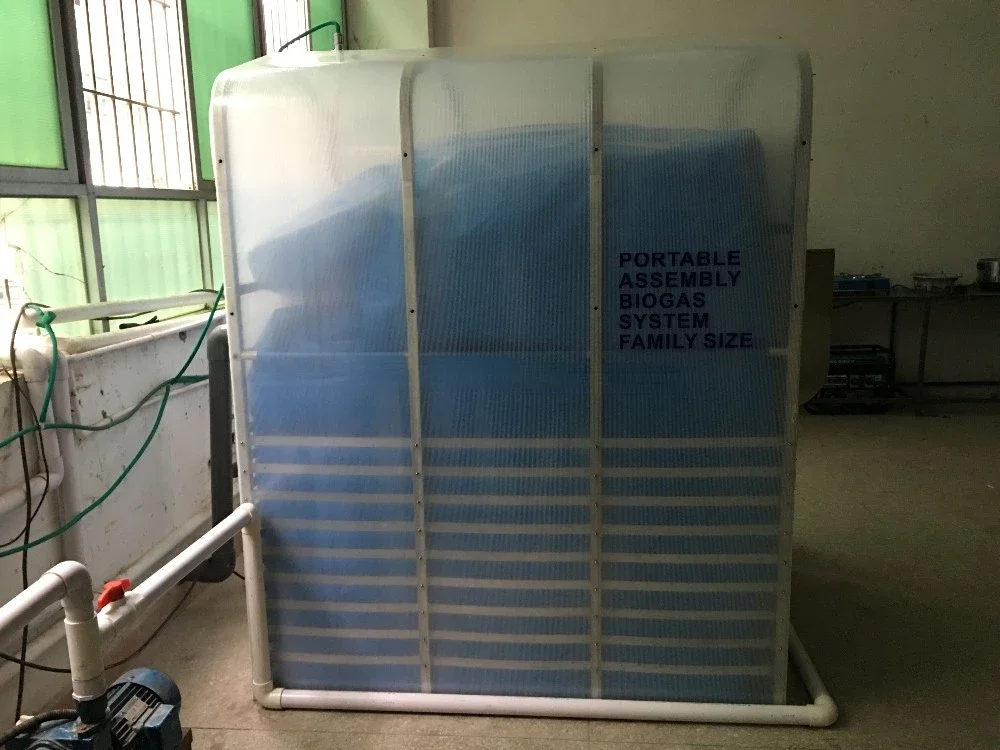 Small portable biogas power plant for waste-to-energy generation