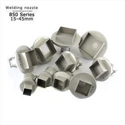 Hot Air Gun Square Nozzles 15-45mm BGA Soldering Station Rework Stations Universal BGA Titanium Alloy Nozzle Welding Accessories