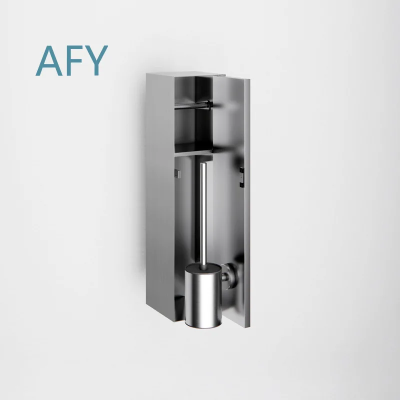 Veneer Hidden 304 Stainless Steel Paper Towel Holder for Bathroom Wall Mounted Concealed Embedded Custom Towel Dispenser for