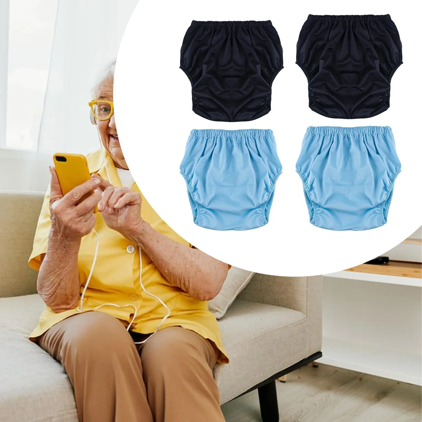 حفاضات قماشية للبالغين ناعمة لكبار السن والمعاقين للنساء والرجال #1