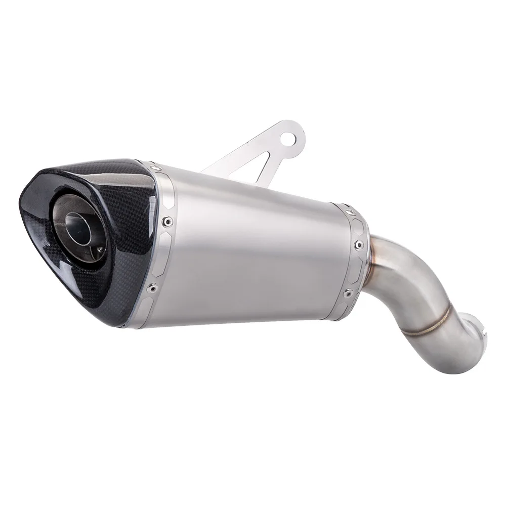 

For Kawasaki Z 900 17-25 Z900 Z900SE Escape Motorcycle Exhaust Link Pipe With Carbon Muffler Tips Original Slip Connecting Pipe