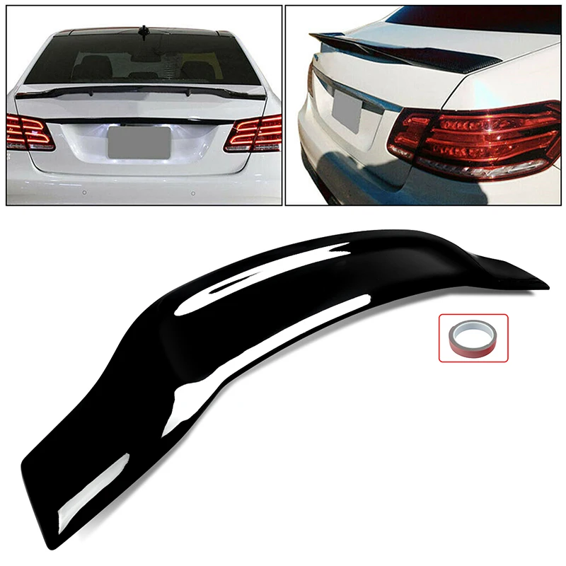 SAIQINGSP RT Style Rear Trunk Spoiler For 20010 2011 2012 2013 2014 2015 2016 W212 E350 E500 E63 AMG 4Door Rear Spoilers Tail Wing Body Kit view 2
