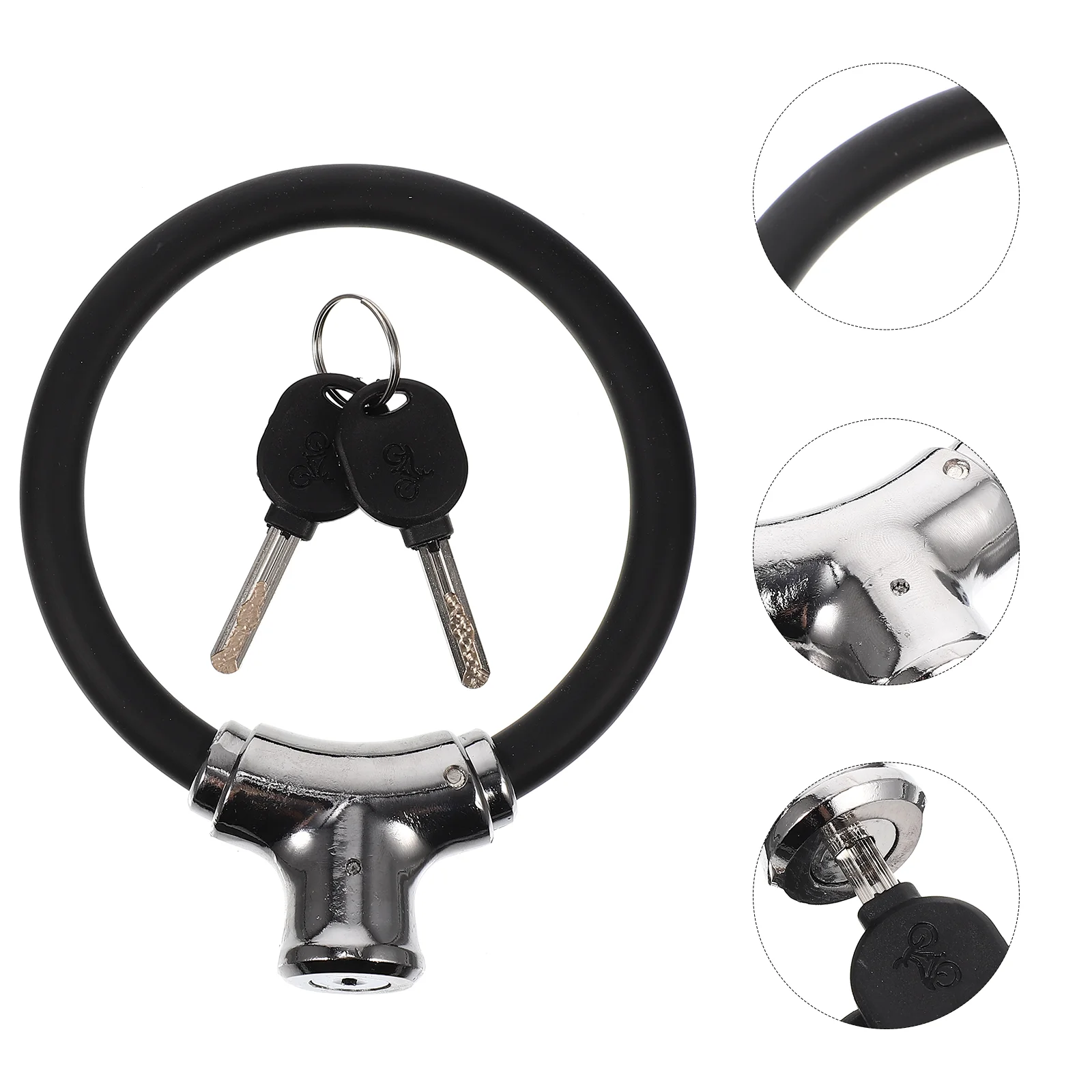 

Balance Bicycle Lock Travel Ring Doorbell Wireless Metal The Hook Bike Chain Security