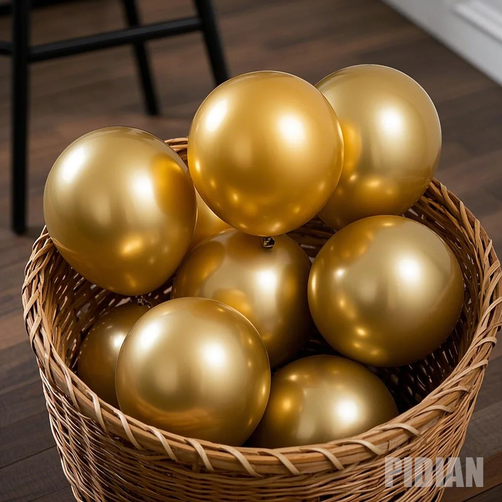 

5-18inch Chromium Metal Balloons Happy Birthday Party Decorations Wedding Birthday Party Inflatable Air Balloons for Kids Gift