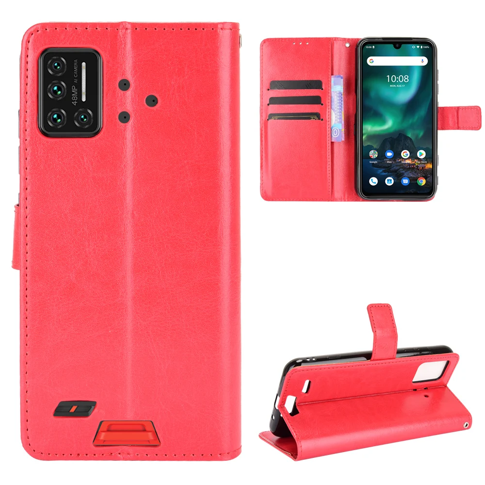 Flip Wallet PU Leather Case for UMIDIGI Bison/Bison GT/Bison Pro Mobile Phone Case Cover with Card Slot Holders Umidigi X10 Pro