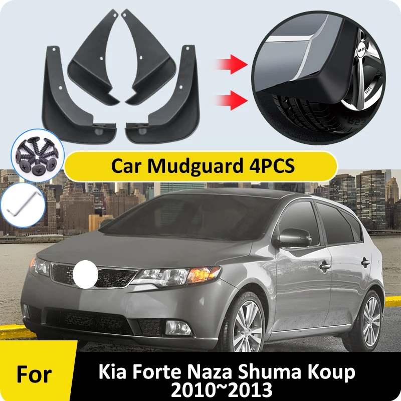 

Front Rear Molded Car Flaps For Kia Forte Naza Shuma Koup 2010 2011 2012 2013 Mudflaps Splash Guard Mudguard Fender Accessories