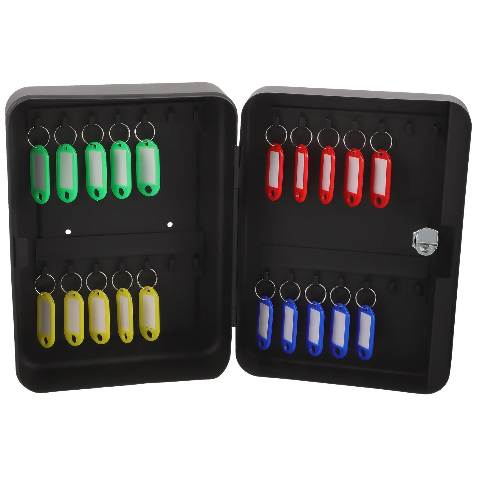 1Set Keys Storage Box Wall Mounted Key Organizer Cabinet Strong Iron Build Security Key Holder for Home Office Management