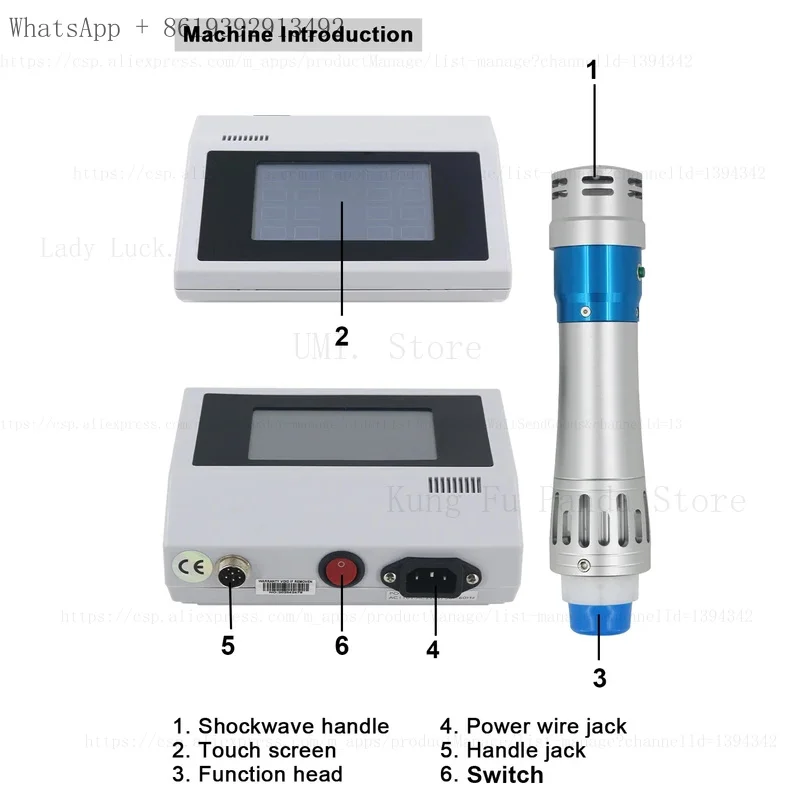 

Аппарат ударно-волновой терапии UMI.300mJ с насадкой для массажа головы, подходит для лечения эректильной дисфункции, релаксационной терапии и снятия боли.