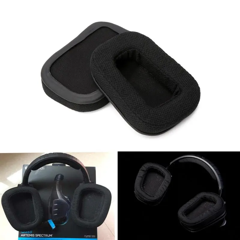 Memory Foam Earpads Leather Ear Cushion Cover Pads for G933 G633 Headset