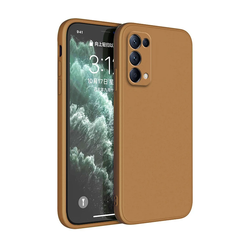 Original Square Liquid Silicone Case for OPPO Reno 5 Pro Plus 5G