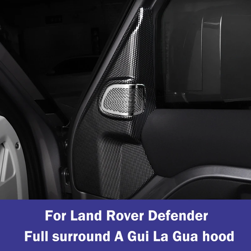 

For Land Rover New Defender 2020-2025 A-Pillar Horn Cover Full Surround Sound Decoration Sticker Protective Cover Modification