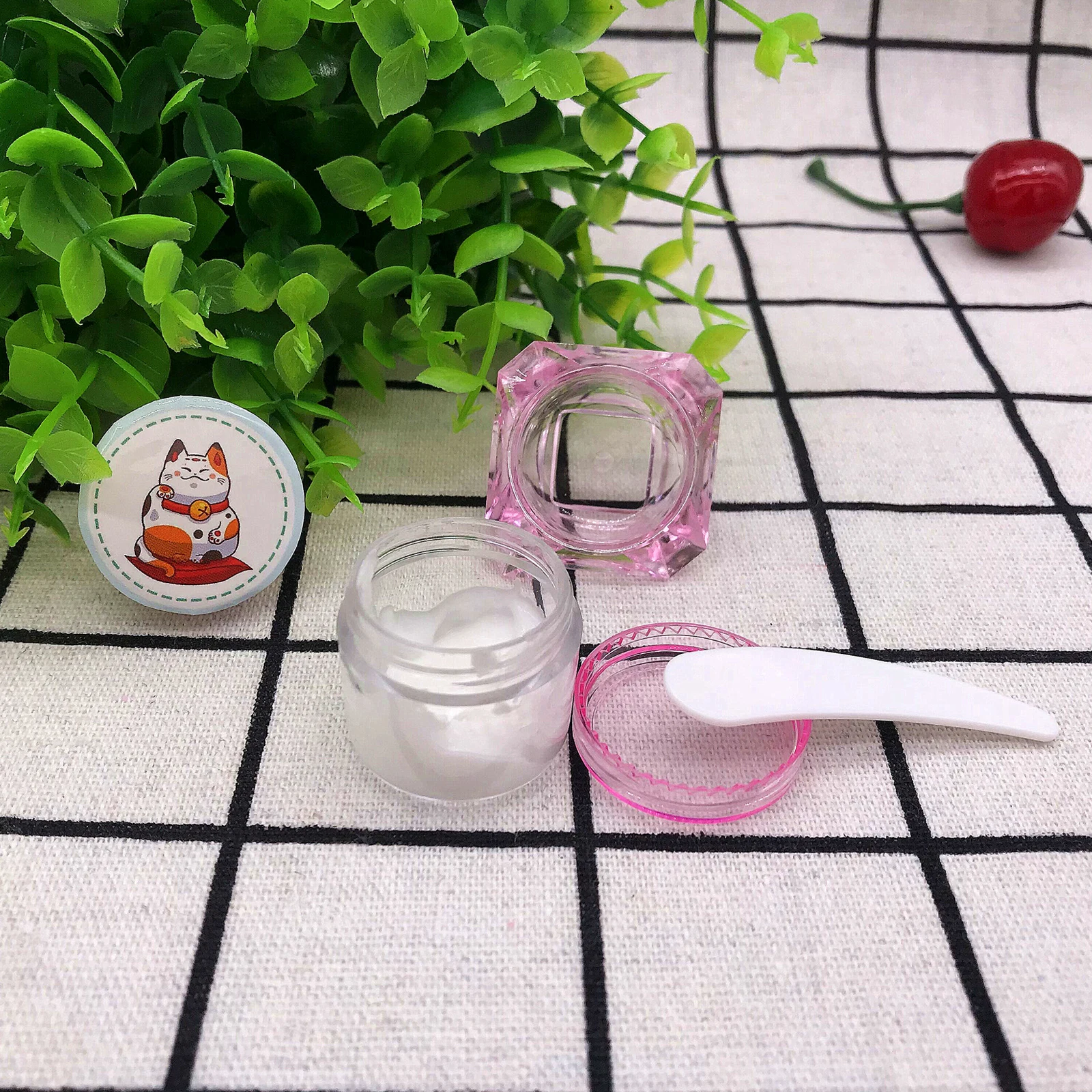 

10Pcs Transparent Facial Cream Spoons Makeup Spatulas Eye Cream Applicators Sampling Mixing Beauty Skin Care Scoop