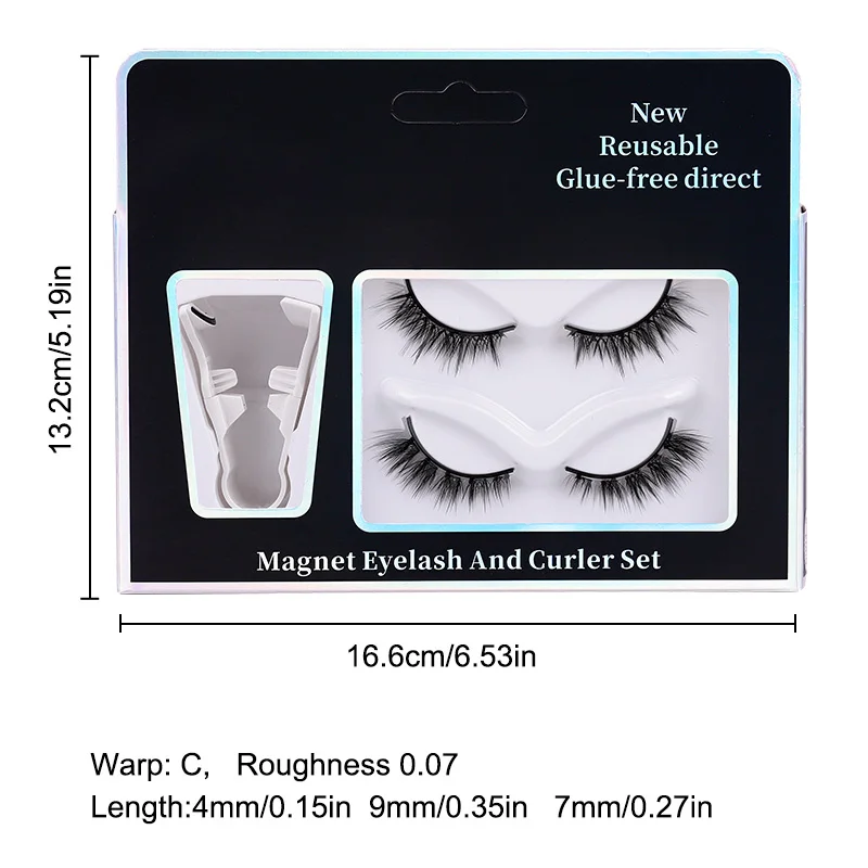 Natural Magnetic Eyelashes without Eyeliner Magnetic Lashes Natural Look Short Reusable Magnetic Eyelashes Kit with Applicator