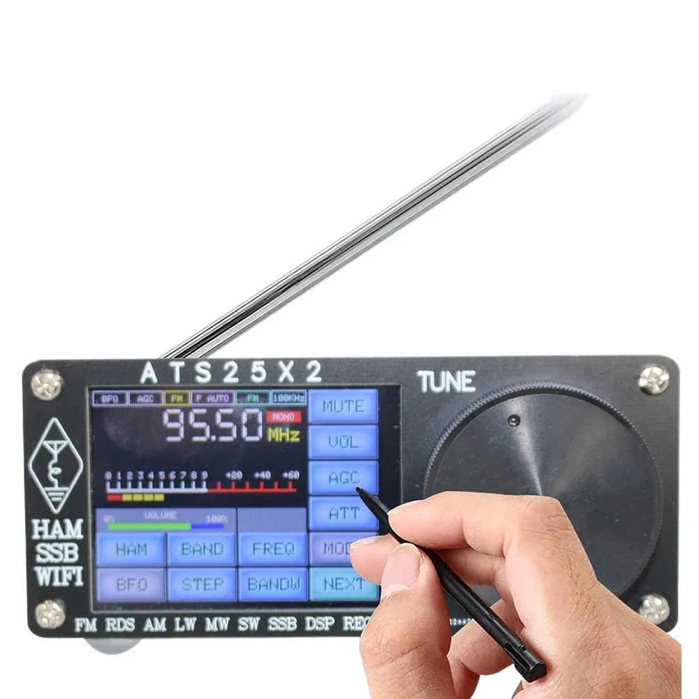 All-band radio receiver ATS25X2 touch screen Si4732 aviation shortwave radio