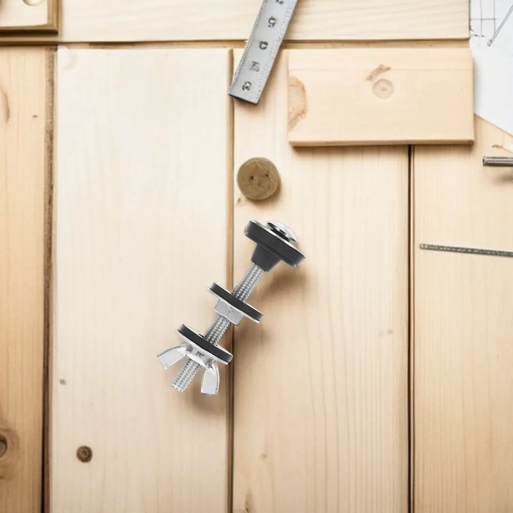 

6Pcs Heavy Duty Stainless Steel Toilet Bolts M6x65mm Split Design Easy Installation Toilet Tank Screws Seat Mounting Hardware