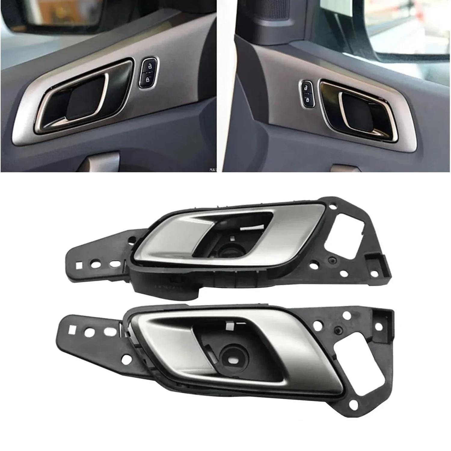 

Front Inner Door Handle Cover Left / Right Chrome For Ford Ranger Wildtrak 2012 - 2017 EB3B22601CBSMSR EB3B22600CBSMSR