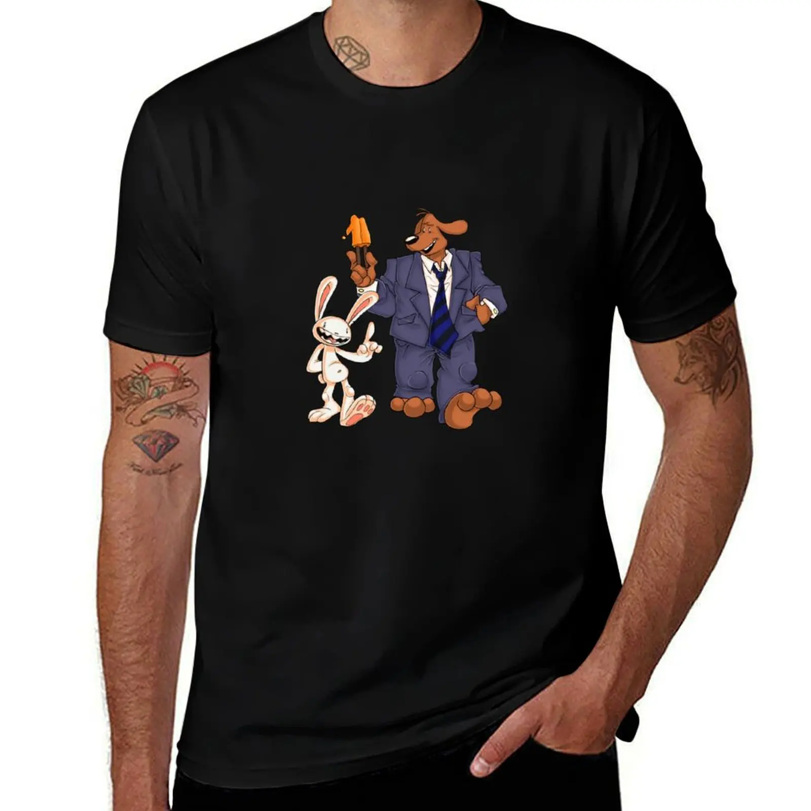 Sam and Max T-Shirt Outdoor Work Short Sleeve Top T-Shirt