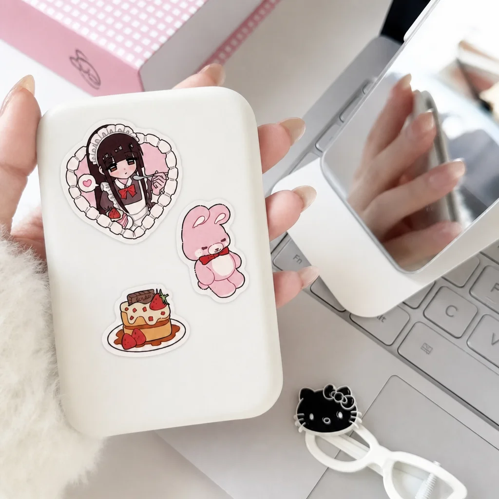 Picture 6: WAKAWAKA Kawaii Decal Sticker For Arts Diy Crafts Album Journal Planner Cute Girl anime style Character Diy Phone Luggage Motorc