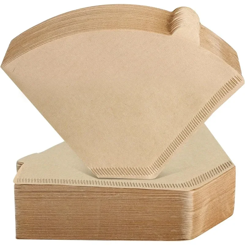 100/200Pcs Coffee Filter Paper Strong Penetration Natural Coffee Filters for 1-4 Cup Pour Over Coffee Drip Coffee Accessories