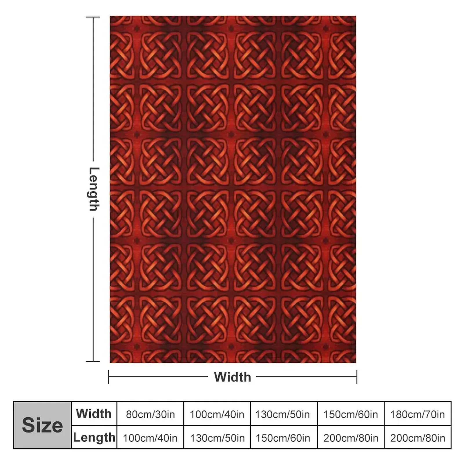 New Celtic Knot - Pumpkin Carving Throw Blanket couch cozy soft plush fuzzy picnic outdoor blanket