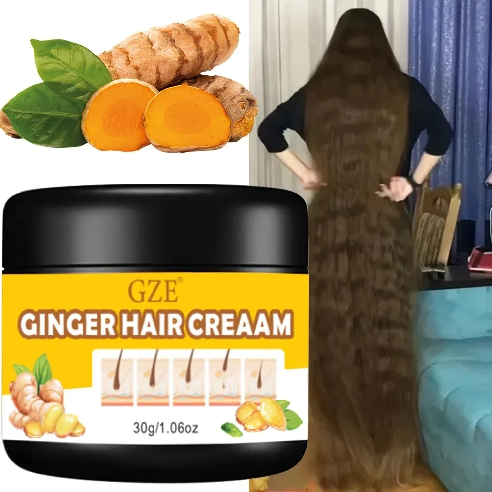 

Ginger Hair Strengthens Cream Moisturizing Scalp Massage Hair Care Serum Conditioner