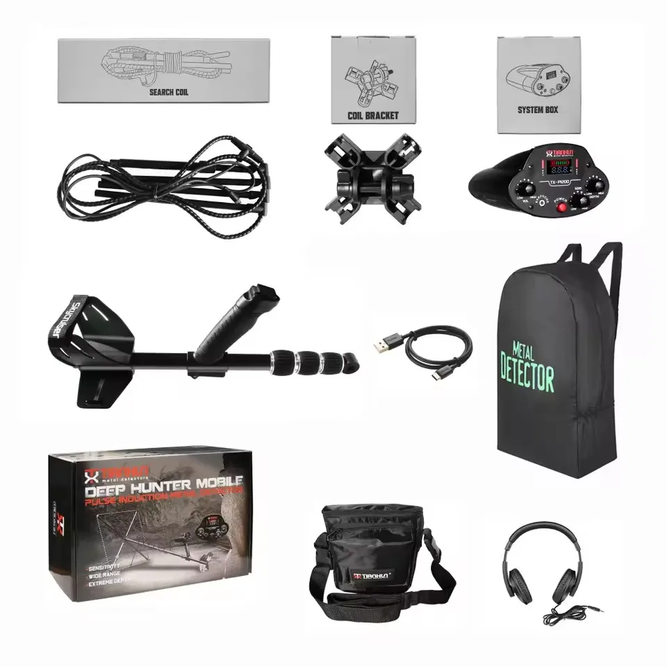 PI200 Pulse Induction Metal Detector Professional Long Range Deep Gold Underground Detector New Arrival for Serious Detecting En