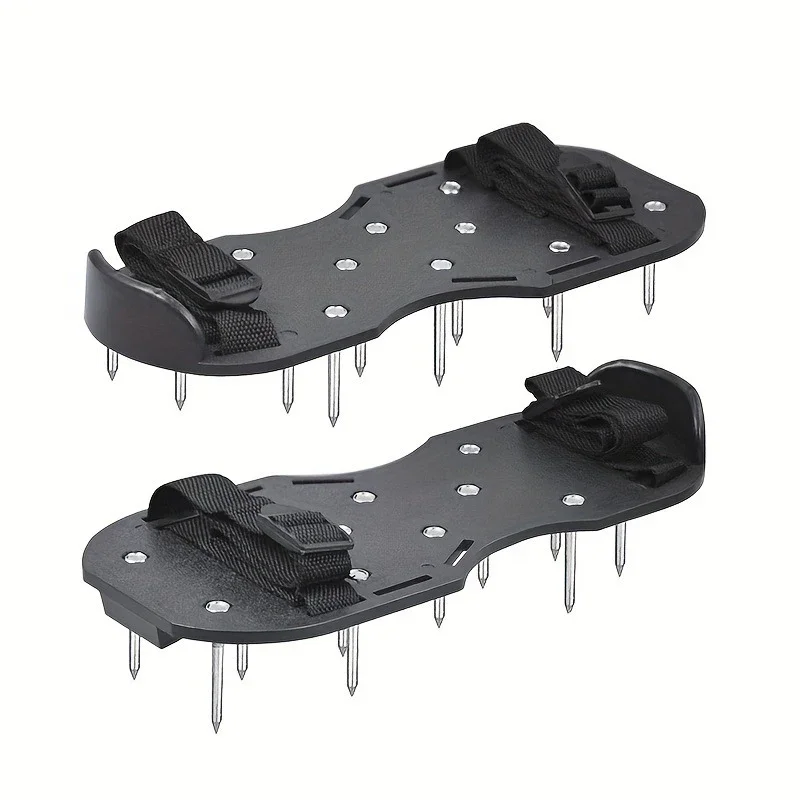 WW kaevixdio Lawn Spiked Shoes for Soil Aeration & Cement Leveling, Spring Telescopic Oxygenating Garden Shoes with 5cm Nails