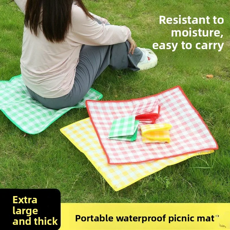 

Водонепроницаемый уличный коврик для кемпинга, портативный коврик для пикника, для музыкальных фестивалей, для газона, Blue Valley, другие стили, для одного человека