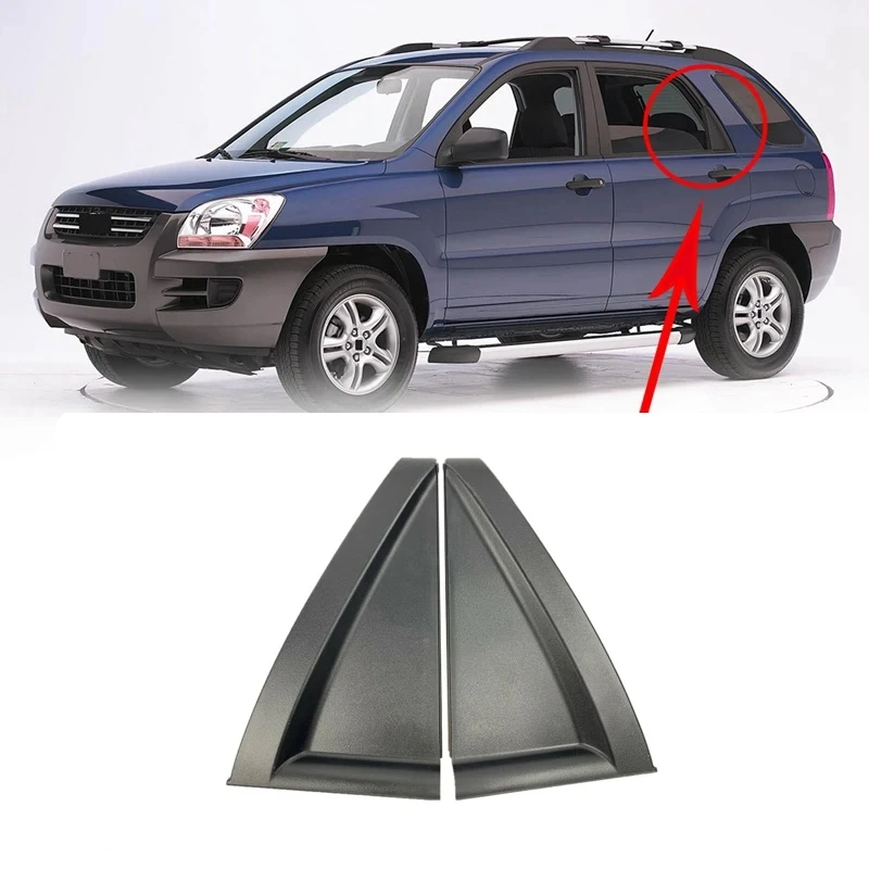 Rear Door Outside Delta Moldings Triple Cornered Trim Cover For Kia Sportage Car Replacement 83830-1F001 83840-1F001