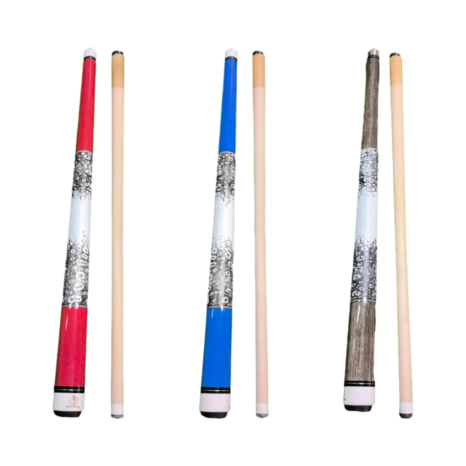 

Beginner Maple Wood Pool Cue 1/2 Split Billiard Stick 13mm Tip Professional Pool Table Cue for Home Club Play Equipment