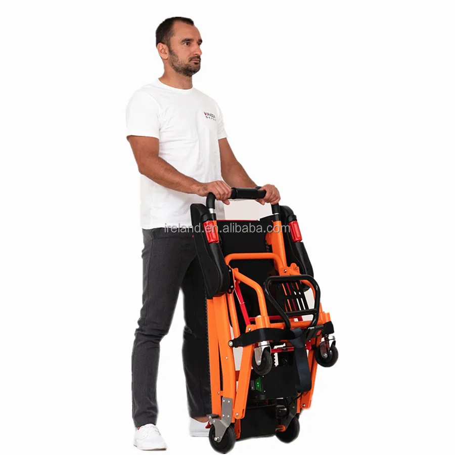 OYLP Hot Selling High Quality Old People's Favorite Orange Mini Electric Stair Climbing Wheelchair