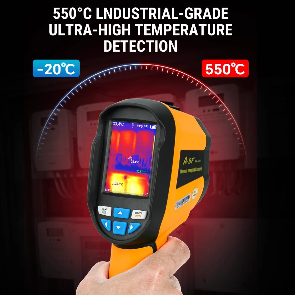 A-BF RX-300 kamera termowizyjna podczerwieni-20 ° c ~ 550 ° c temperatury przemysłowej ogrzewania podłogowego naprawa samochodów kamera termowizyjna