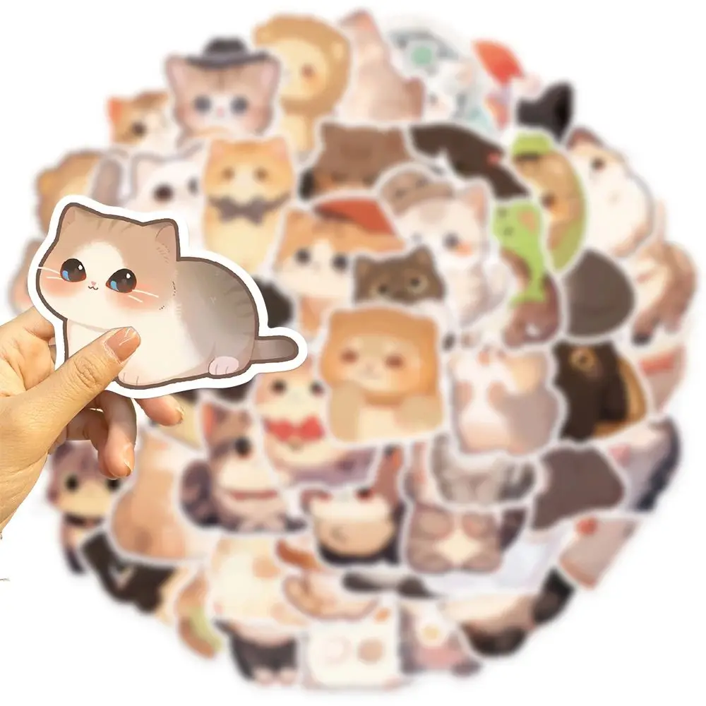 50/100 Stück Runde Katzenaugen-Aufkleber für Handy, Scrapbook, Wasserfest, für Laptops, DIY, Gepäck, Motorrad, Transparente Notizbuch-Sticker