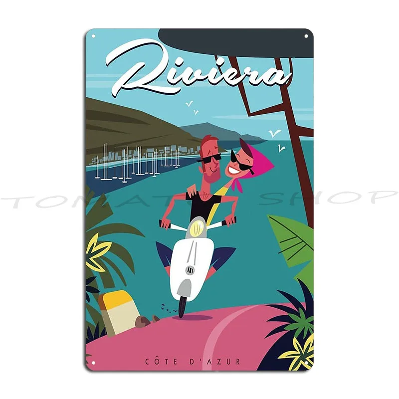 Yacht St Tropez  Antibes Port Cros Metal Plaque Plaques Pub Garage Garage Plaques Customize  Tin Sign Poster