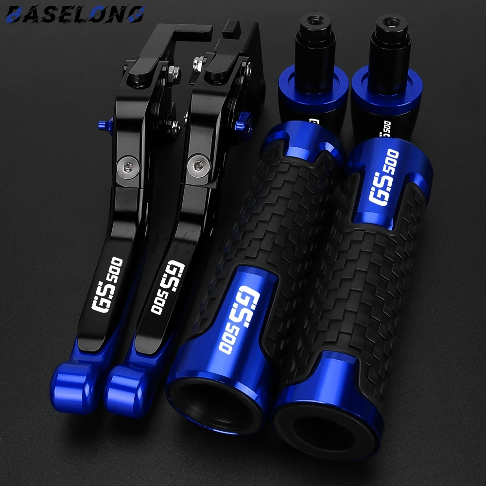 

For Suzuki GS500 GS500E GS500F GS 500 500E 500F 1989-2008 Motorcycle Adjustable Clutch Brake Levers Handle Bar End Grips Caps
