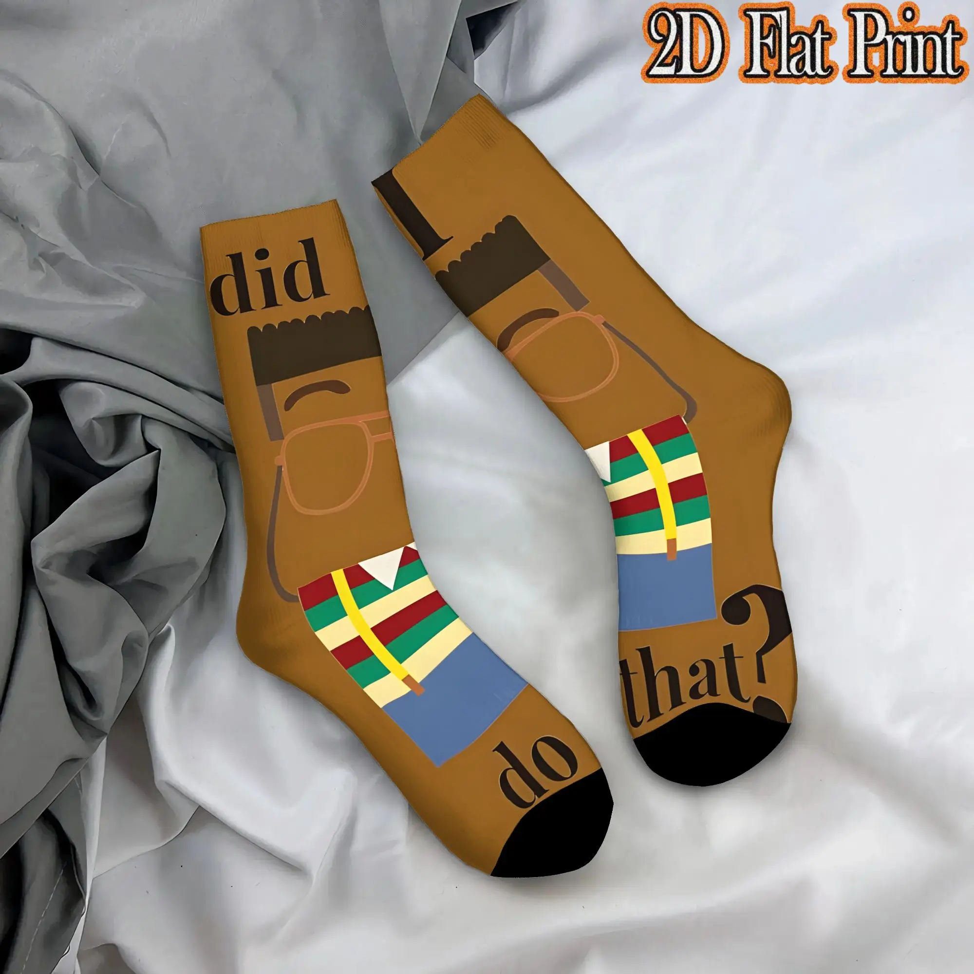Did I Do That Funny Men's Family Matter Mid Tube Socks Unisex Suitable Crew Sock Cycling socks