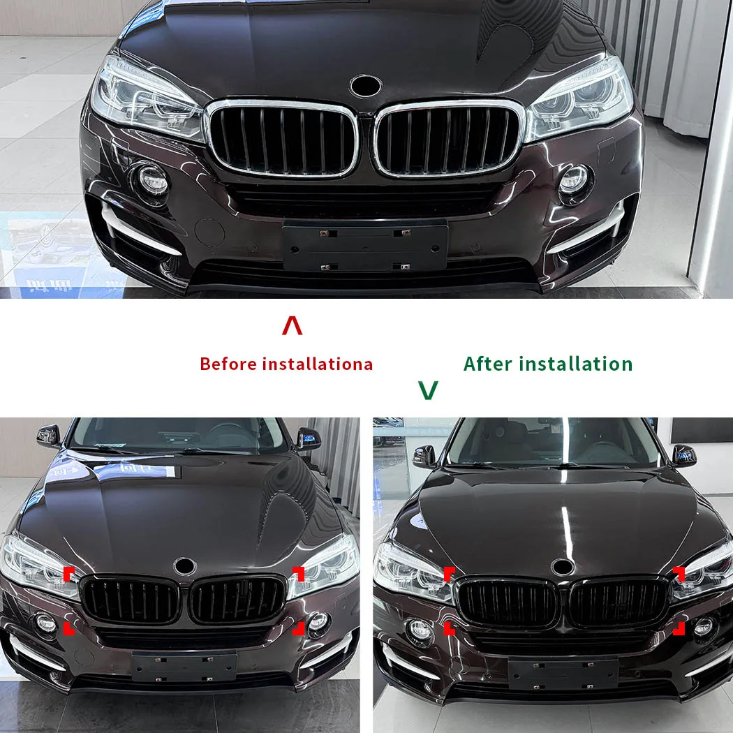 

Подходит для BMW X5 F15 и BMW X6 F16 с 2014 по 2018 год, с LED-подсветкой, решетка радиатора с LED-подсветкой, аксессуары для модификации воздухозаборника.