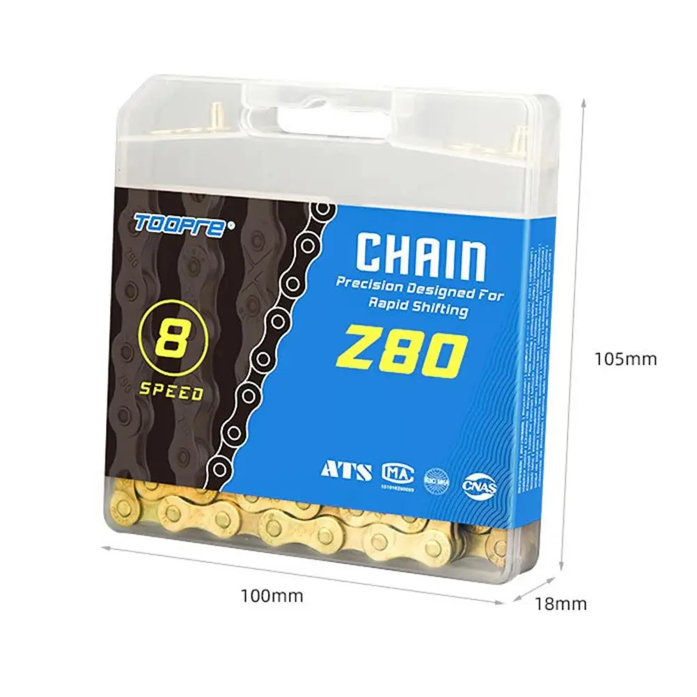 Bicycle Chains 1/8/9/10/11Speed Chain Variable Speed Mountain MTB Road Bike Anti-rust Chains Gold Cycling Accessories