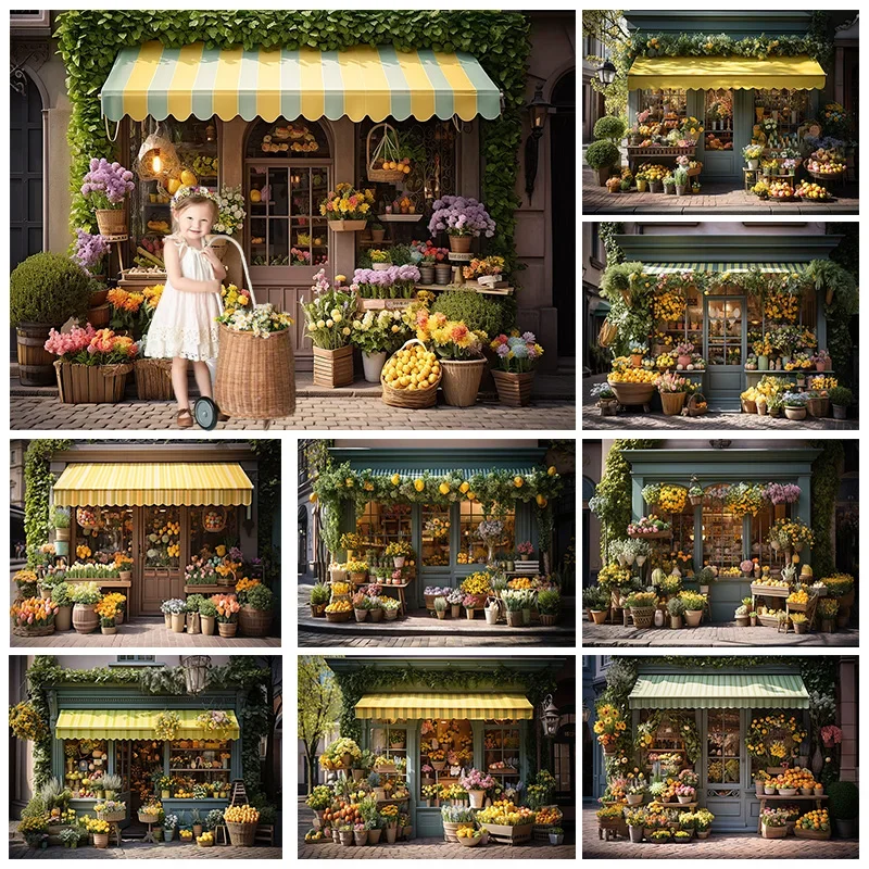 

Mocsicka Spring Photography Backdrops Birthday Party Flower Shop Decor Backgrounds Kids Portraits Cake Smash Photo Studio Props