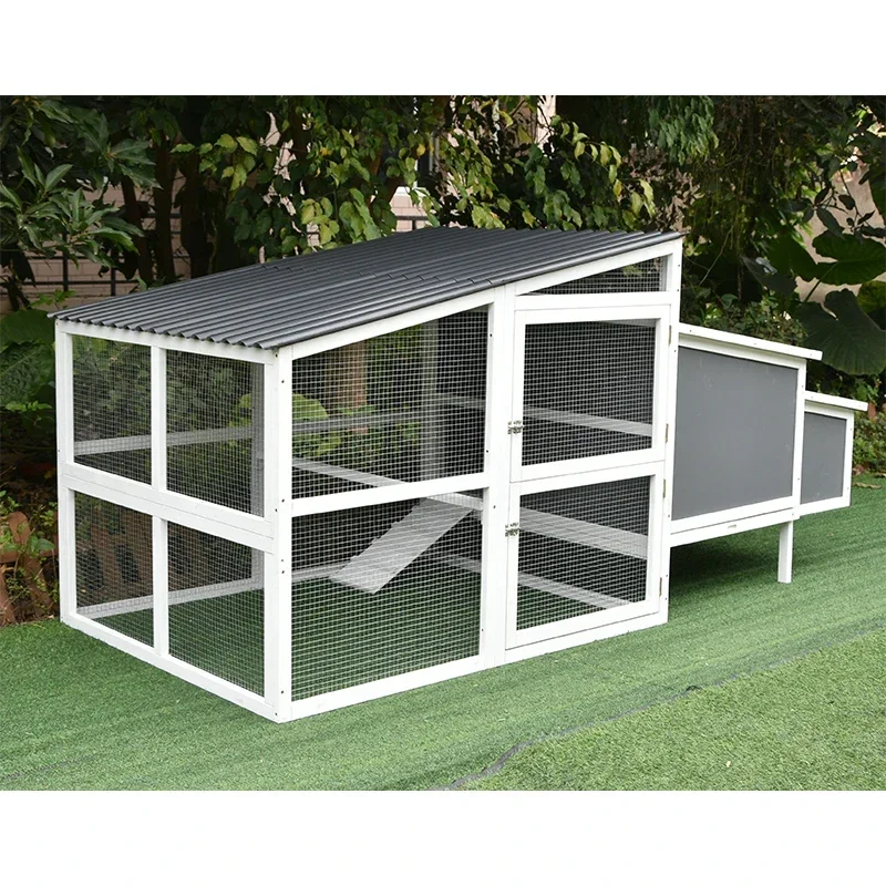 

Hot Sales Custom High Quality Chicken Hen House Rabbit Hamster Outdoor Pen Hutch Enclosure Wooden Chicken Coop
