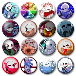 Game Undertale Sans Enamel Pins Cartoon Character Round Badge Backpack Clothes Hat Brooches Jewelry Accessories Gift for Friend