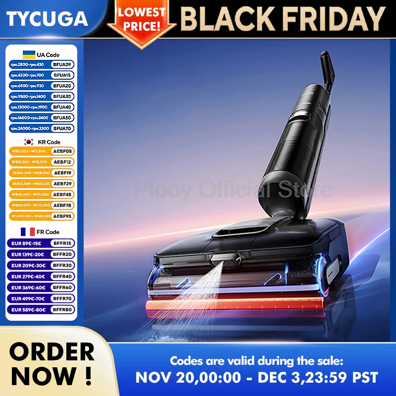 Nettoyeur de sol intelligent à bras d'aspiration 23000Pa, nettoyage multifonctionnel, nettoyeur de sol intelligent avec séchage en mousse pour grande maison commerciale 220V