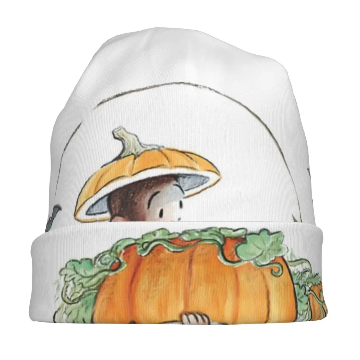 اليقطين هالوين لطيف القرد الكرتون قبعات غريبة جورج الكبار تزلج Skullies قبعة صغيرة الربيع الدافئة ذات الاستخدام المزدوج بونيه القبعات #3