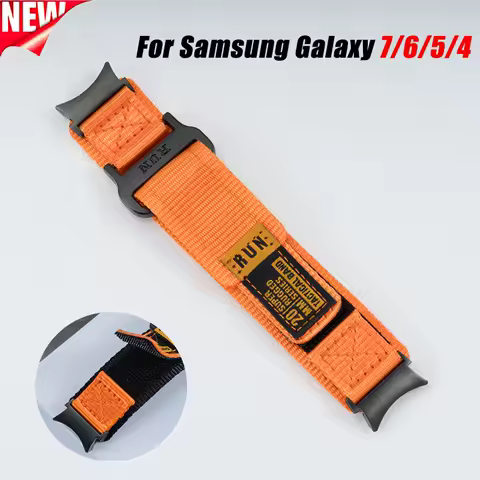 Nylon Band for Samsung Galaxy watch 7/6/5/4 40 44mm Sport bracelet for galaxy watch 7 6 5 4 Elastic breathable smartwatch