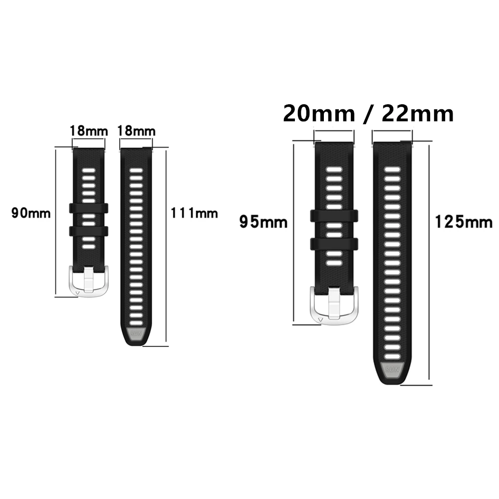 18mm 20mm 22mm Silikonarmband für Garmin Venu 4 45/41mm Forerunner 70 170 265s 255s 165 55 570 Armband Garmin Active 6 5 Correa – Detail 12