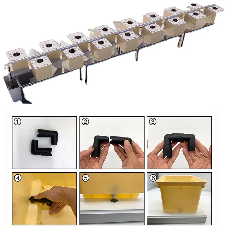 1 ~ 5 szt. Domowy sprzęt do uprawy bezglebowej balkonowego warzywa szklarniowe System hydroponiczny PP plastik beczka holenderska